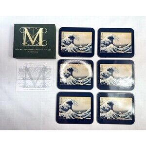 The Great Wave At Kanagawa - Set Of 6 Coasters Metropolitan Museum of Art 1997